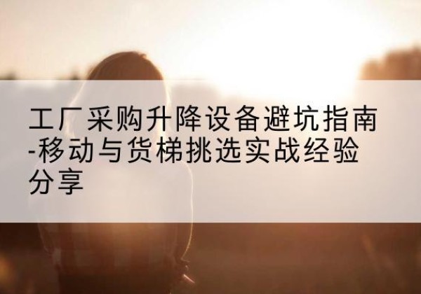 辉南移动式升降机怎么选-工厂采购升降设备避坑指南-移动与货梯挑选实战经验分享